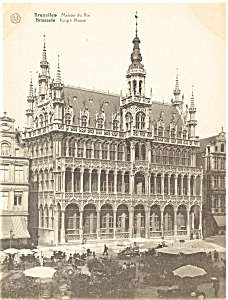 Brussels Belgium Kings House Postcard p4888 (Image1)