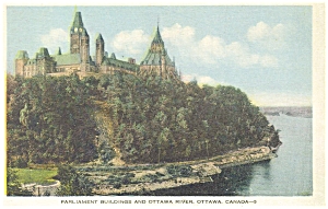 Parliament Buildings Ottawa Canada Postcard P5130
