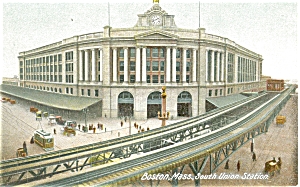 South Union Station, Boston MA Postcard p5193 (Image1)