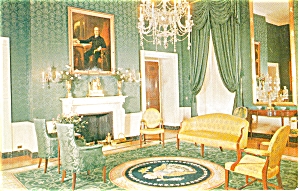 Washington Dc White House Green Room Postcard P5249