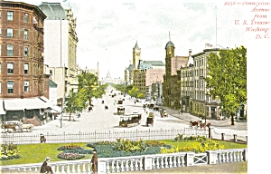 Washington DC Pennsylvania Avenue  Postcard p5414 (Image1)