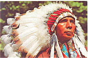 Indian Chief Postcard p5722 (Image1)