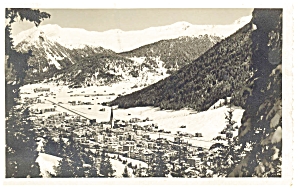 Davos Switzerland Aerial View Postcard p5903 (Image1)