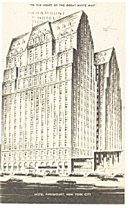 New York City Hotel Paramount Postcard P6543