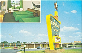 Smithfield, Nc, Holiday Inn Postcard Vintage Cars