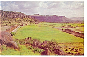 Fort Davis TX  Panoramic View  Postcard p7171 (Image1)
