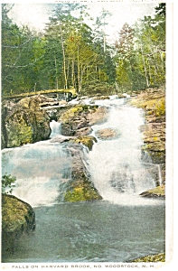 North Woodstock Nh Falls Harvard Brook Postcard P7361