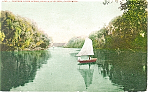 Feather River Near Marysville CA Postcard p7607 1909 (Image1)