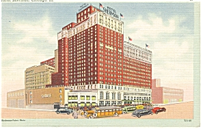 Hotel Sherman Chicago  IL Linen  Postcard p7626 (Image1)