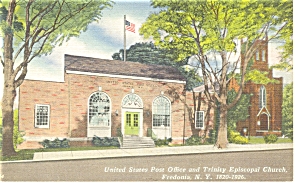 Fredonia NY  Post Office Postcard p7713 (Image1)