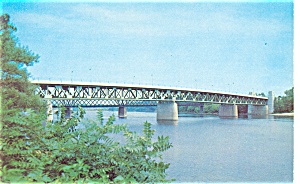 Northampton Ma Calvin Coolidge Bridge Postcard P7936