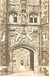 Cambridge St John s College Gate UK Postcard p8666 (Image1)