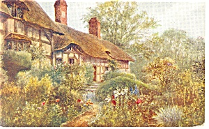 Anne Hathaway s Cottage England Postcard p8698 (Image1)