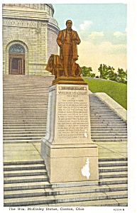 William Mckinley Statue Canton Oh Postcard P8904
