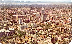 Aerial View of Denver CO Postcard p8912 (Image1)