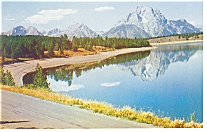 Jackson Lake Wy Postcard P8986