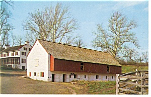Hopewell Village Pa Restored Barn Postcard P9473
