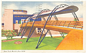 Bridge Of Tomorrow 1939 Ny World S Fair Postcard P9555
