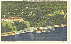 Lake George Ny Fort Wiliam Henry Hotel Postcard P9636