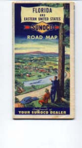 Sunoco Map Florida And Eastern Us 1951 Sep2732