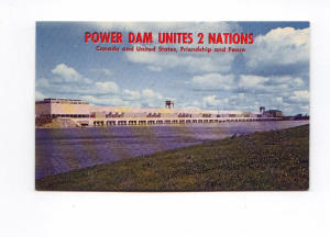 Moses Saunders Power Dam Postcard t0129 (Image1)