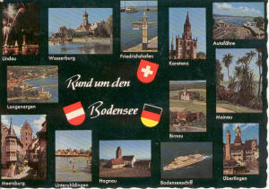 Scenes Around Bodensee Germany Postcard U0150