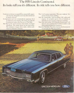 1970 Lincoln Continental Ad W0447