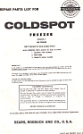 Sears Coldspot Freezer  Manual bk0097