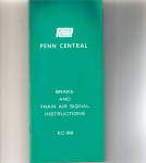 Penn Central Brake and Train Air Signal Instructions Booklet BK0267