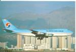 Click to view larger image of Korean Air Cargo 747-2B5F HL-7441 Postcard cs10085 (Image1)