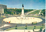 Lisbon Portugal Praga Marques de Pombal Postcard cs1898