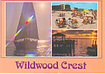 Views of Wildwood Crest New Jersey Postcard cs2578
