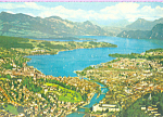 Aerial View With Lake of Lucerne Switzerland cs3570
