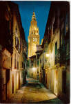 Typical Street and Cathedral s Tower Toledo Spain cs5741