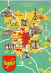 Click here to enlarge image and see more about item cs7529: Map of  Areas of Lodz Poland cs7529