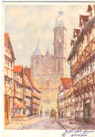 Street Scene in Bermen Germany from a painting cs7588