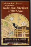 Traditional American Crafts Show Advertising Postcard cs7783