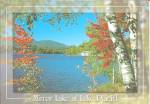 Lake Placid NY Mirror Lake Postcard cs9129