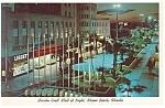 Miami Beach FL Lincoln Road Mall at night  Postcard p10798 1962