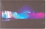 Horseshoe Falls Niagara Falls at night Postcard p10993