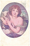 Victorian Child with Lamb Postcard p11200 1910