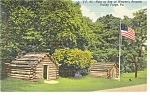 Valley Forge PA Wayne s Brigade Hut Postcard p11237
