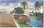 Miami Beach FL Dade Canal and Blvd  Postcard p11267