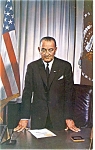 Lyndon B Johnson 36th President Postcard p11656
