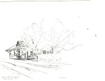Ephrata PA Railroad Station Built Around 1863 Postcard p11675