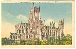 Cathedral St John,New York City Postcard p11972