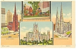 Famous Churches of New York City Postcard p11986