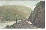 View of Tracks through Jack s Narrows  PA Postcard 1908 p12208