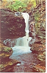 Adams Falls PA Postcard p12708