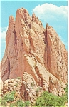 Gateway Rock Garden Of The Gods CO Postcard p12847 1969